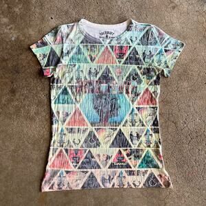 Pink Floyd Graphic T-Shirt Vintage y2k 2000s 2009 Womens Top Size M All Over